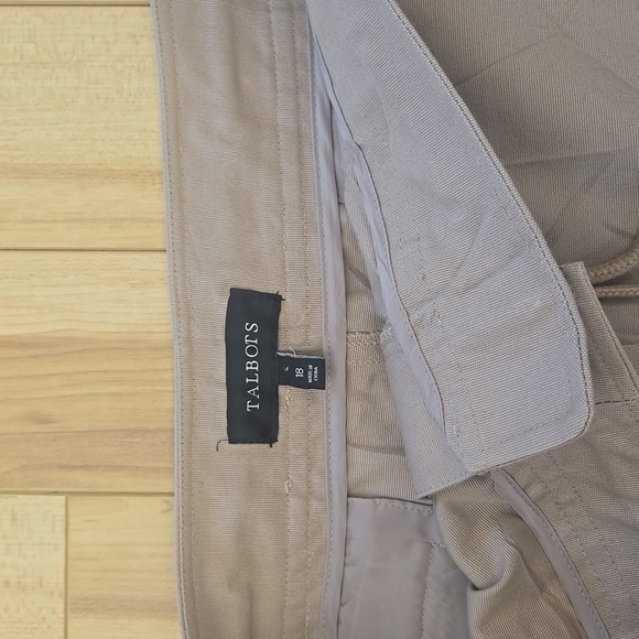 Talbots Taupe Mini Skirt with Drawstring new Plus Size 18 - Picture 4 of 4